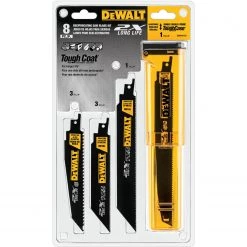 DEWALT DWA4101 Bi-Metal 2X Reciprocating Saw Blade Set, 8-Piece
