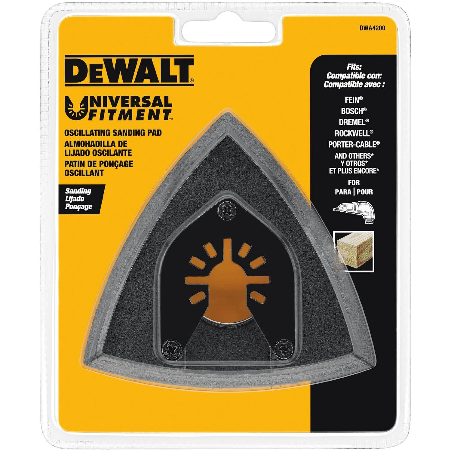 ACCESSORIES DeWalt DWA4200 - Oscillating Sanding Pad 4 ACCESSORIES DeWalt DWA4200 - Oscillating Sanding Pad