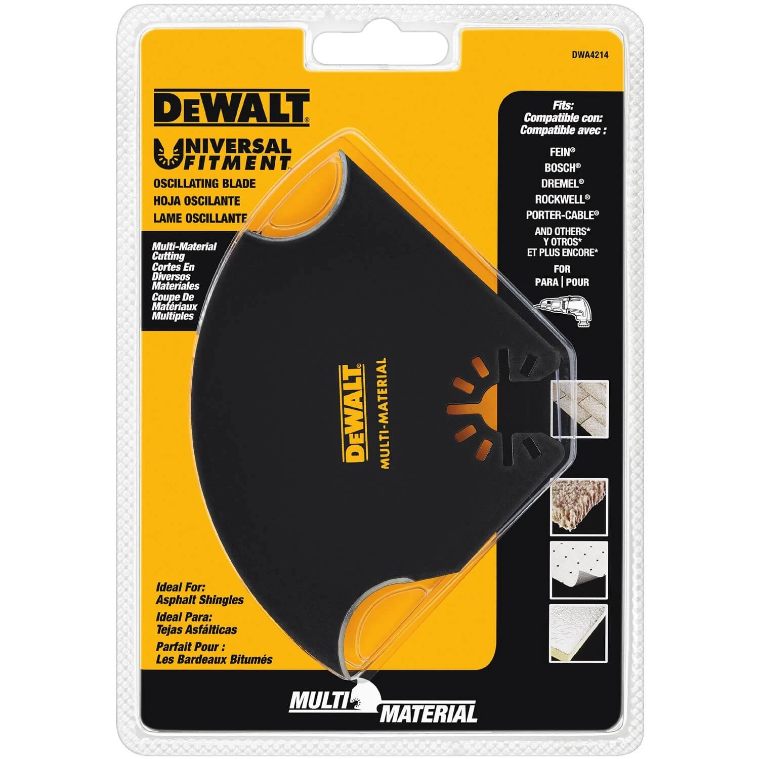 DeWALT DWA4214 - Oscillating Multi-Material Blade 4 DeWALT DWA4214 - Oscillating Multi-Material Blade