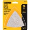 DEWALT DWASPTRI083 Hook And Loop Triangle 80 Grit Sandpaper, 12-Pack ACCESSORIES