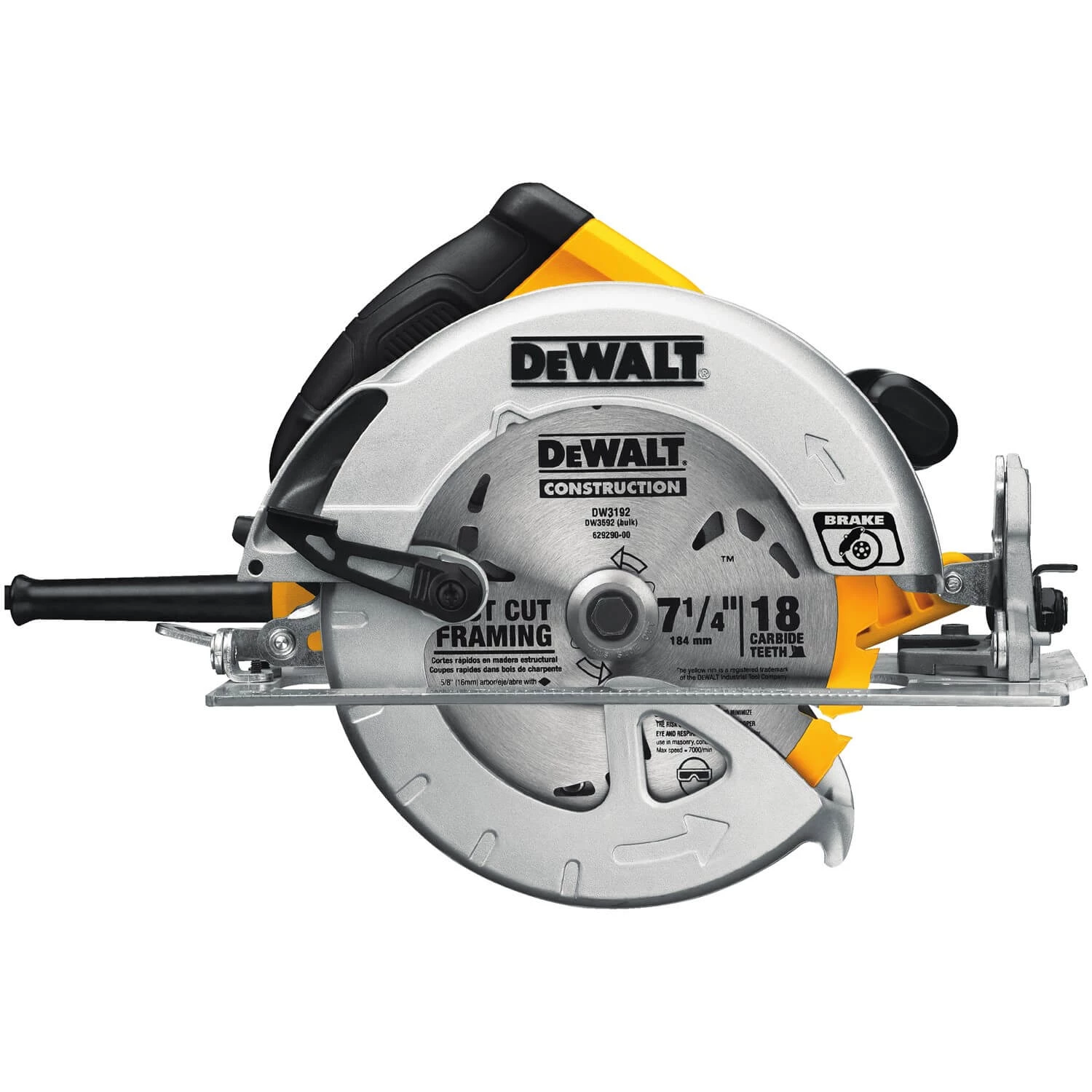DeWALT DWE575SB - 7-1/4" Circular Saw With Electric Brake 5 DeWALT DWE575SB - 7-1/4" Circular Saw With Electric Brake