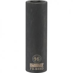 DRIVING AND FASTENING ACCESSORIES Dewalt DWMT73948OSP - 1/2 DRIVE DEEP IMPACT SOCKET - 6 POINT-16MM