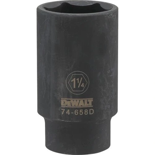 Dewalt DWMT74658OSP - 1/2 DRIVE DEEP IMPACT SOCKET - 6 POINT-1-1/4" DRIVING AND FASTENING ACCESSORIES 3 Dewalt DWMT74658OSP - 1/2 DRIVE DEEP IMPACT SOCKET - 6 POINT-1-1/4" DRIVING AND FASTENING ACCESSORIES