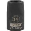 DeWalt Mechanics DWMT75102OSP - 1/2 DRIVE IMPACT SOCKET - 6 POINT-14MM 1 DeWalt Mechanics DWMT75102OSP - 1/2 DRIVE IMPACT SOCKET - 6 POINT-14MM