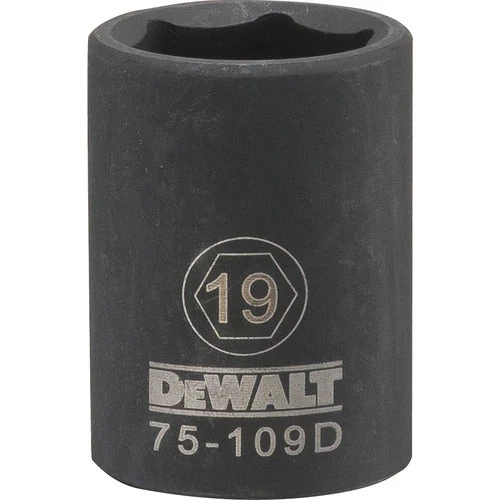DRIVING AND FASTENING ACCESSORIES Dewalt DWMT75109OSP - 1/2 DRIVE IMPACT SOCKET - 6 POINT-19MM 3 DRIVING AND FASTENING ACCESSORIES Dewalt DWMT75109OSP - 1/2 DRIVE IMPACT SOCKET - 6 POINT-19MM