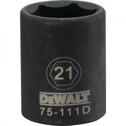 DRIVING AND FASTENING ACCESSORIES Dewalt DWMT75111OSP - 1/2 DRIVE IMPACT SOCKET - 6 POINT-21MM