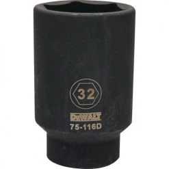 DRIVING AND FASTENING ACCESSORIES Dewalt DWMT75116OSP -1/2 DRIVE DEEP IMPACT SOCKET - 6 POINT-32MM