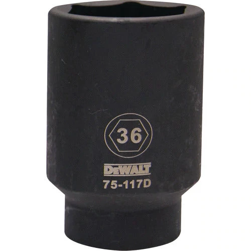 DRIVING AND FASTENING ACCESSORIES Dewalt DWMT75117OSP - 1/2 DRIVE DEEP IMPACT SOCKET - 6 POINT-36MM 2 DRIVING AND FASTENING ACCESSORIES Dewalt DWMT75117OSP - 1/2 DRIVE DEEP IMPACT SOCKET - 6 POINT-36MM