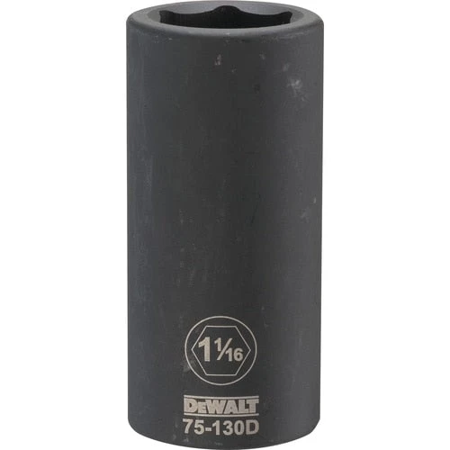 Dewalt DWMT75130OSP -3/4 DRIVE DEEP IMPACT SOCKET - 6 POINT-1-1/16" DRIVING AND FASTENING ACCESSORIES 3 Dewalt DWMT75130OSP -3/4 DRIVE DEEP IMPACT SOCKET - 6 POINT-1-1/16" DRIVING AND FASTENING ACCESSORIES