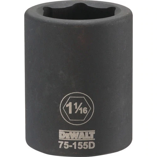 DRIVING AND FASTENING ACCESSORIES Dewalt DWMT75155OSP - 3/4 DRIVE IMPACT SOCKET - 6 POINT 1-1/6'' 3 DRIVING AND FASTENING ACCESSORIES Dewalt DWMT75155OSP - 3/4 DRIVE IMPACT SOCKET - 6 POINT 1-1/6''