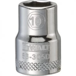 DeWalt DWMT86305OSP - 6PT 3/8'' DRIVE SOCKET 10MM DRIVING AND FASTENING ACCESSORIES