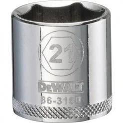 DRIVING AND FASTENING ACCESSORIES Dewalt DWMT86316OSP - 3/8'' DRIVE SOCKET 6POINT - 21MM