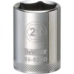 Dewalt DWMT86521OSP - 1/2 DRIVE SOCKET-6 POINT-21MM DRIVING AND FASTENING ACCESSORIES