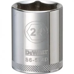 DRIVING AND FASTENING ACCESSORIES Dewalt DWMT86524OSP - 1/2 DRIVE SOCKET-6 POINT-24MM