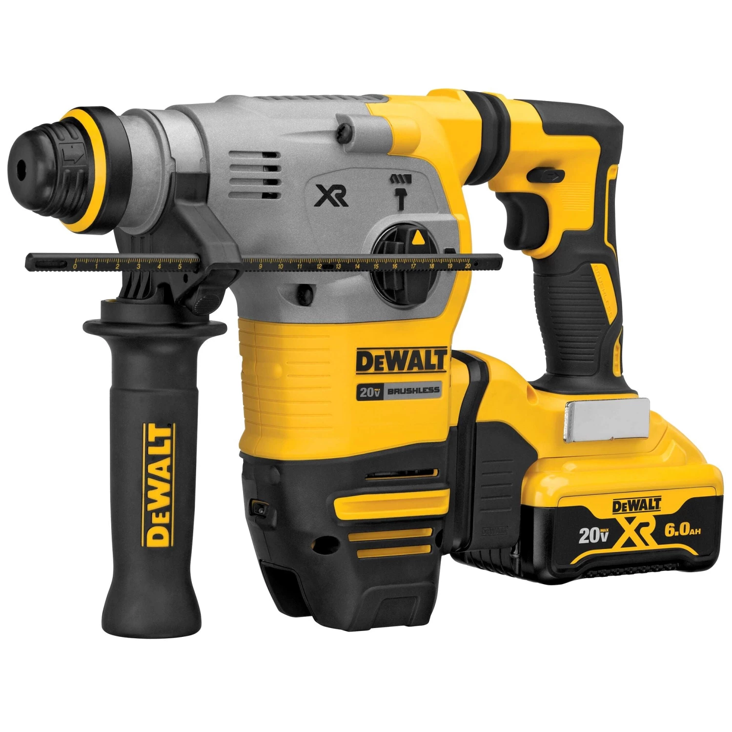 DEWALT DCH293R2 20V MAX* 1-1/8 In. XR® Brushless Cordless SDS PLUS L-Shape Rotary Hammer Kit 6 DEWALT DCH293R2 20V MAX* 1-1/8 In. XR® Brushless Cordless SDS PLUS L-Shape Rotary Hammer Kit