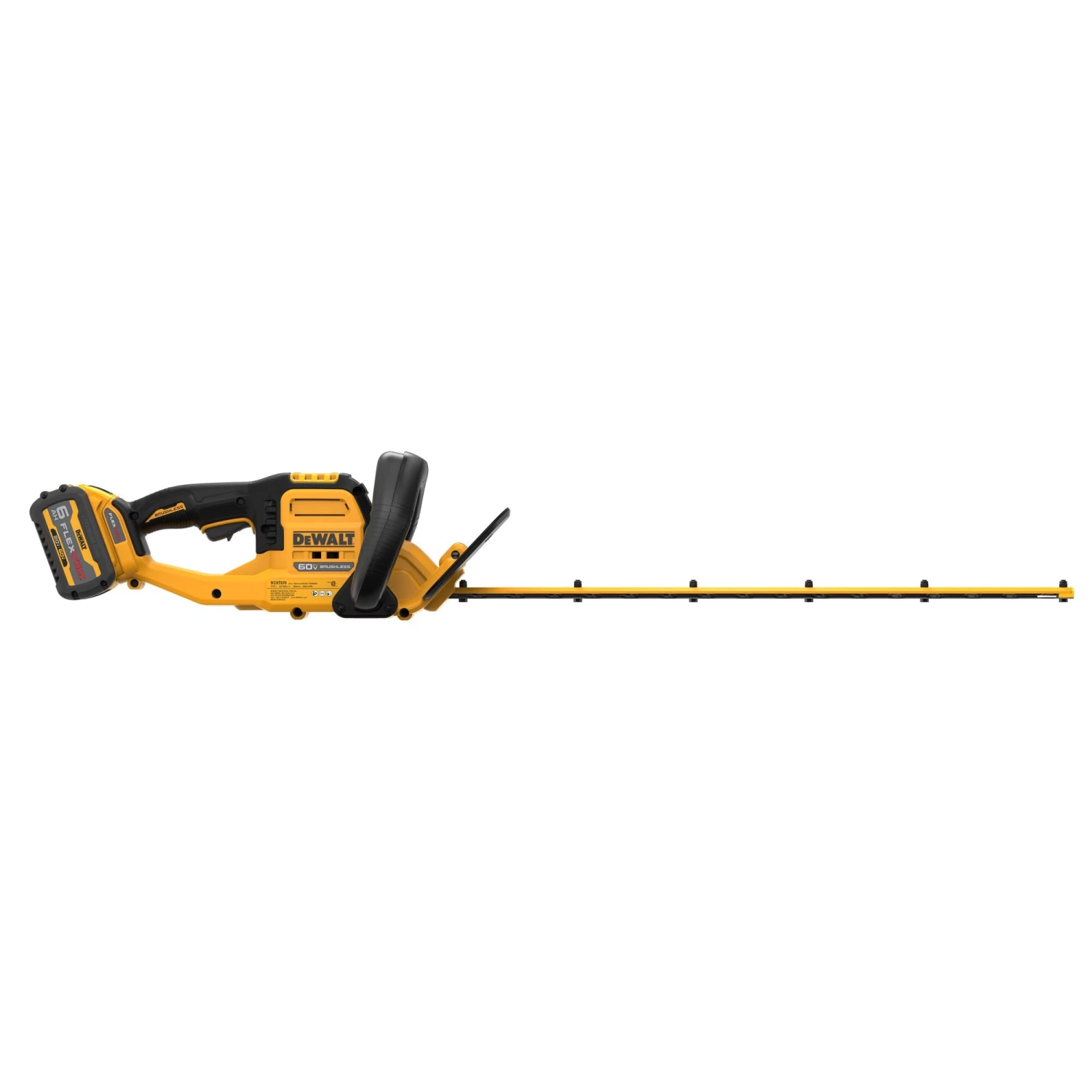 Dewalt DCHT870T1 60V MAX* 26 In. Brushless Cordless Hedge Trimmer Kit OUTDOOR TOOLS 6 Dewalt DCHT870T1 60V MAX* 26 In. Brushless Cordless Hedge Trimmer Kit OUTDOOR TOOLS