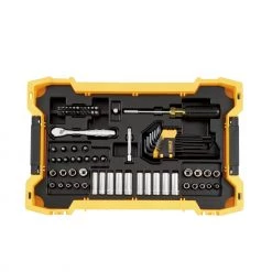 HAND TOOLS Dewalt DWMT45402 1/4 In And 3/8 In Mechanic Tool Set With ToughSystem® 2.0 Tray And Lid (131 Pc)