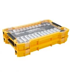 HAND TOOLS Dewalt DWMT45402 1/4 In And 3/8 In Mechanic Tool Set With ToughSystem® 2.0 Tray And Lid (131 Pc)