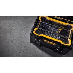 HAND TOOLS Dewalt DWMT45402 1/4 In And 3/8 In Mechanic Tool Set With ToughSystem® 2.0 Tray And Lid (131 Pc)