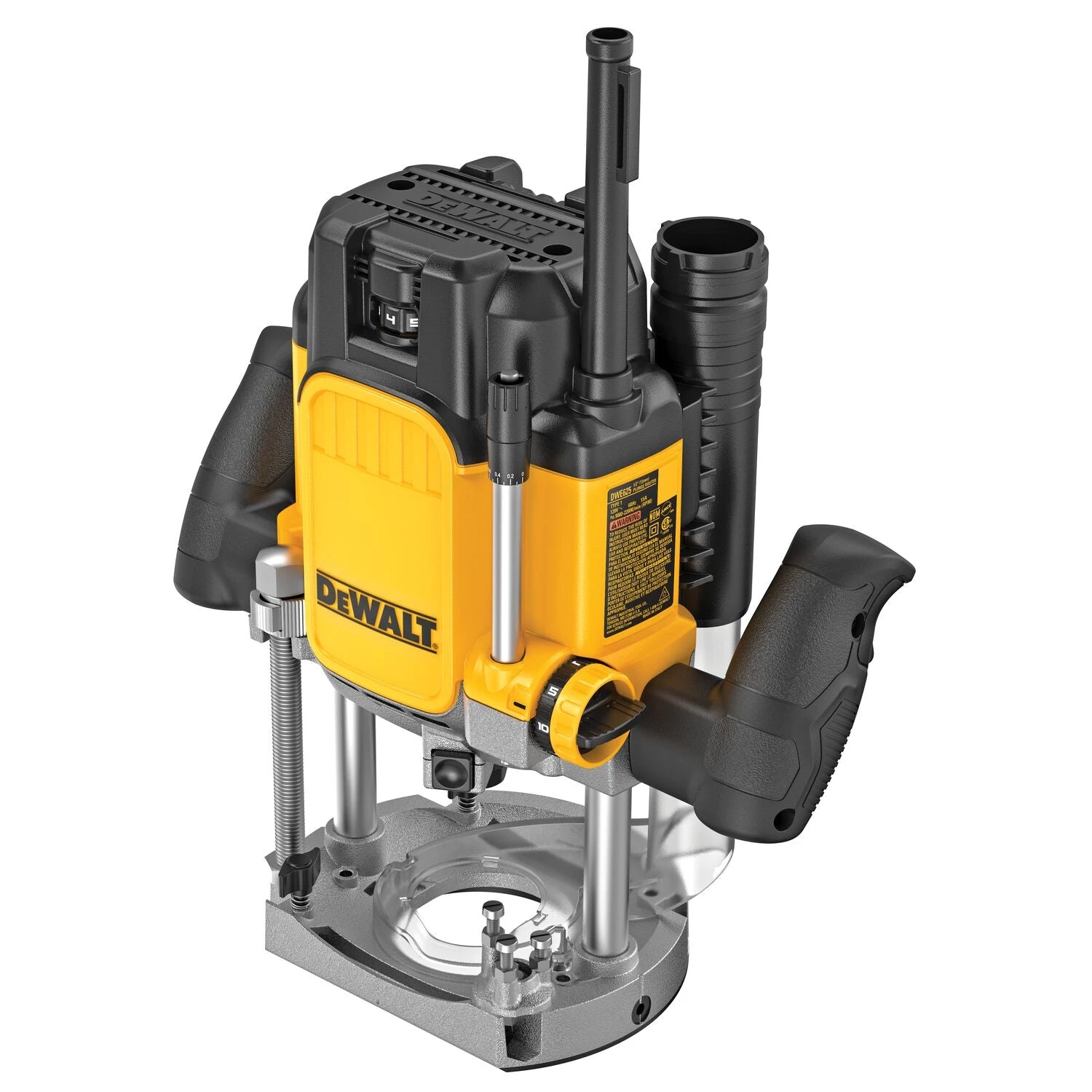 DeWALT DWE625 15 Amp Corded 1/2 In. Plunge Router - Latest Model 8 DeWalt DWE625 - 15 Amp Corded 1/2 In. Plunge Router WHAT'S NEW