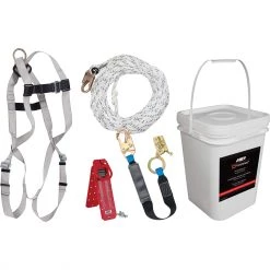SALE Dynamic Safety FPRK099Y50 - 50' Roofer's Kit - Sq. Bucket