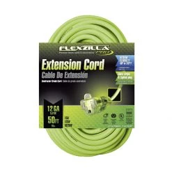 Flexzilla FZ512830 - Pro Extension Cord, 12/3, 50'