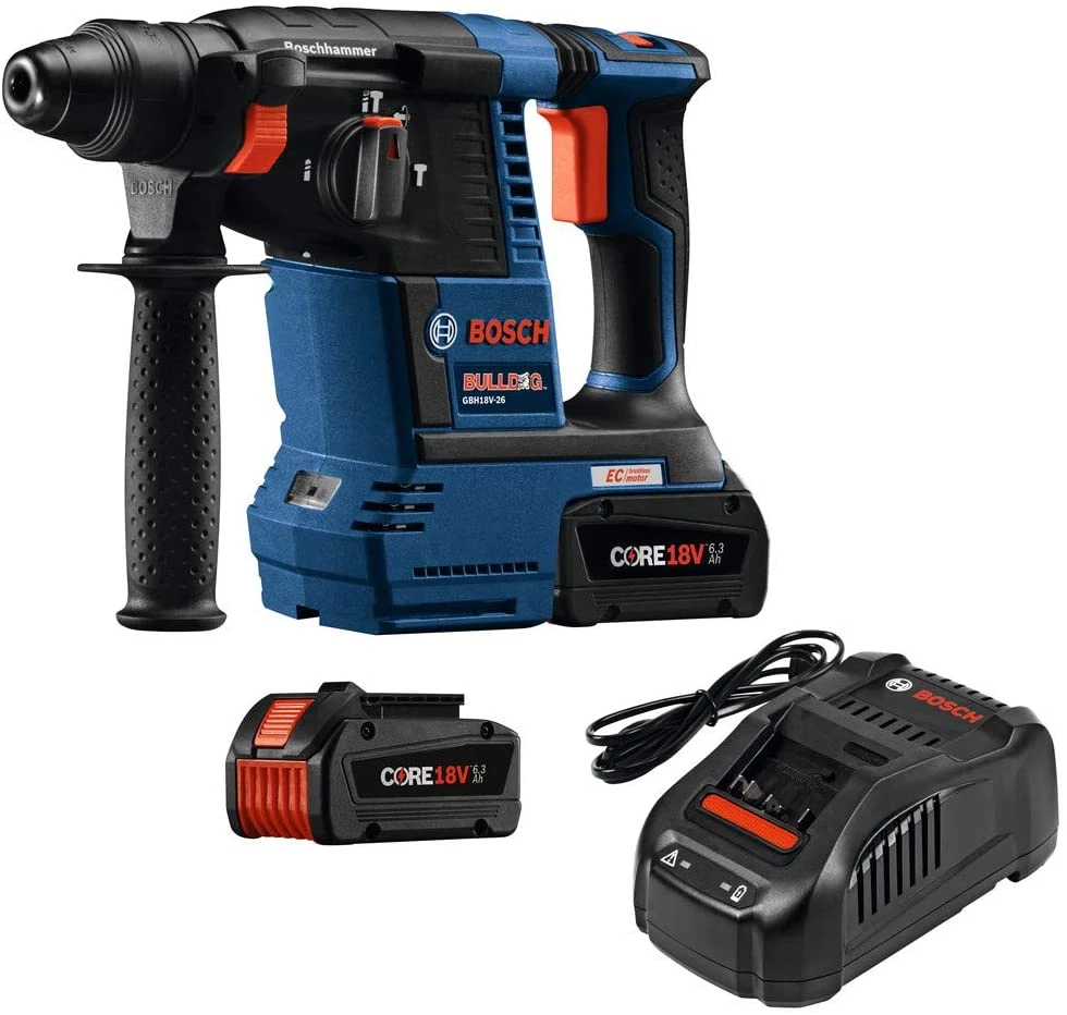 BOSCH GBH18V-26K24 18V BRUSHLESS BULLDOG 1'' SDS PLUS ROTARY HAMMER KIT - Powerful and Efficient Tool for Professionals 3 BOSCH GBH18V-26K24 -18V BRUSHLESS BULLDOG 1'' SDS PLUS ROTARY HAMMER KIT