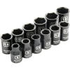 DRIVING AND FASTENING ACCESSORIES Dynamic GT-D010022 - 12 PIECE 6 POINT STANDARD METRIC IMPACT SOCKET SET