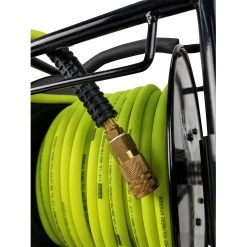 AIR HOSES KING CANADA K-10014FRL - 1/4" X 100' MANUAL AIR HOSE REEL W/HYBRIDE POLYMER AIR HOSE