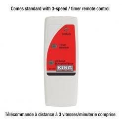 WHAT'S NEW King Canada KAC-1200 - HIGH-OUTPUT 3 SPEED AIR CLEANER WITH REMOTE CONTROL