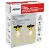 Prime LSUGM1830 - 50ft. 12/3 SJTW Yellow 5-Light U-Ground Light String W/Metal Cages WHAT'S NEW