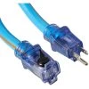 WHAT'S NEW Prime LT530930 - Ultra Heavy Duty 50-Foot Arctic Blue All-Weather TPE Extension Cord