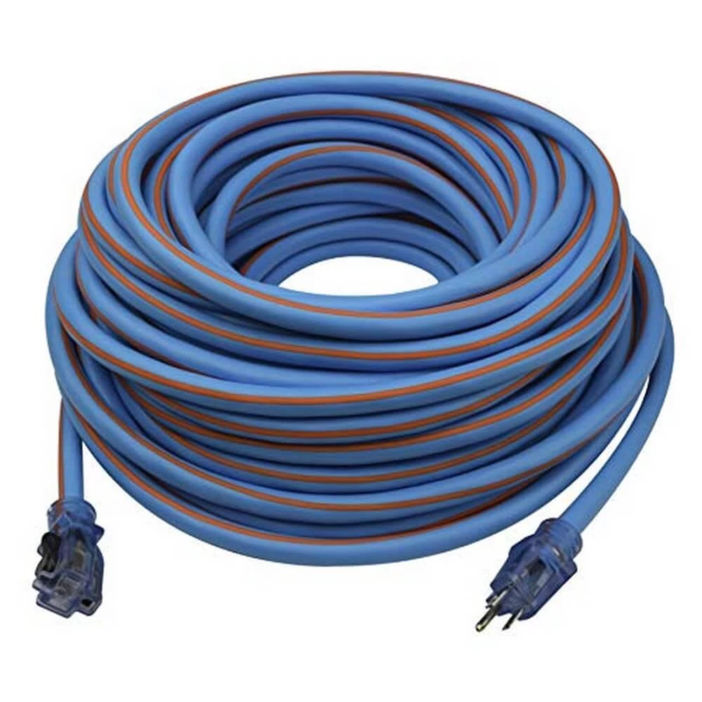 PRIME LT530935 Ultra Heavy Duty 100-Foot Artic Blue All-Weather TPE Extension Cord - What's New 3 Prime LT530935 Ultra Heavy Duty 100-Foot Artic Blue All-Weather TPE Extension Cord WHAT'S NEW