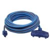 Prime LT630830 Ultra Heavy Duty 50FT Triple Tap Artic Blue All-Weather Ext Cord 2 Prime LT630830 Ultra Heavy Duty 50FT Triple Tap Artic Blue All-Weather Ext Cord