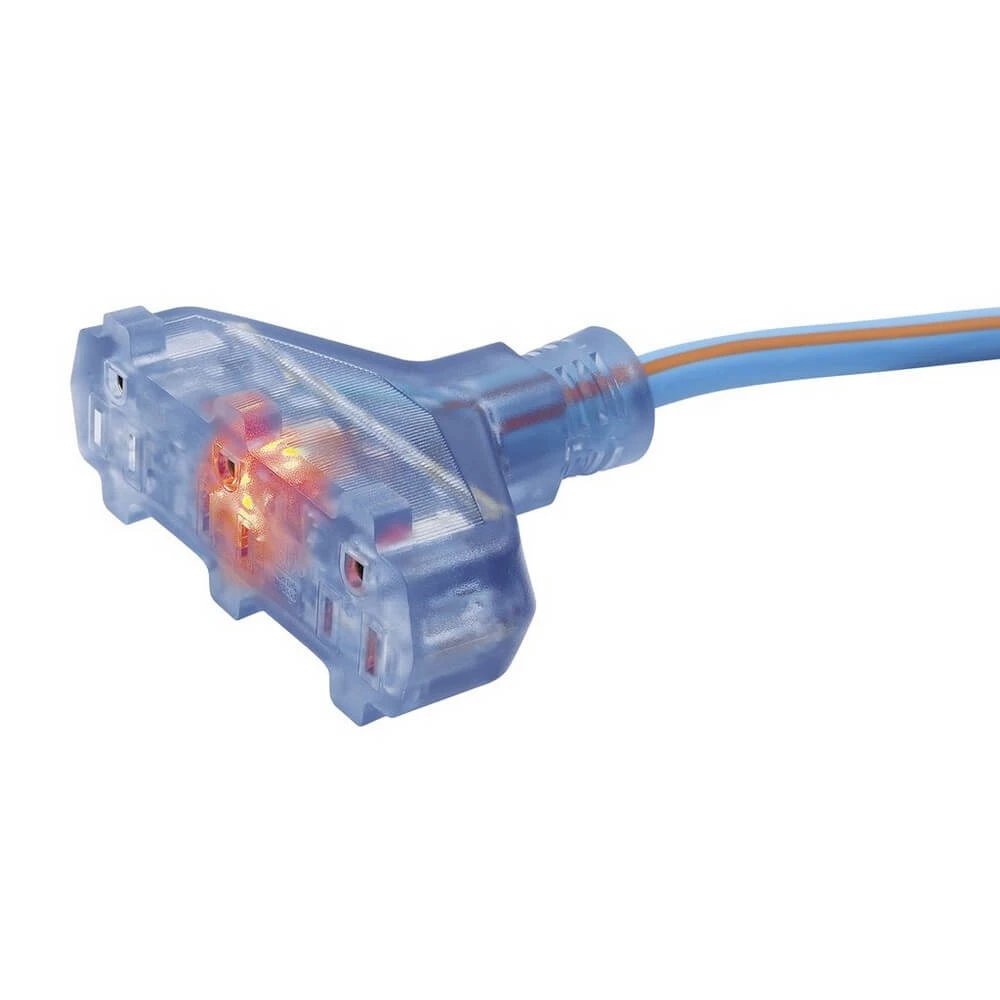 PRIME-LT630835 - 12/3 100' Tri-Tap Arctic Blue All-Weather Extension Cord 4 Prime-LT630835 - 12/3 100' Tri-Tap Arctic Blue All-Weather Ex