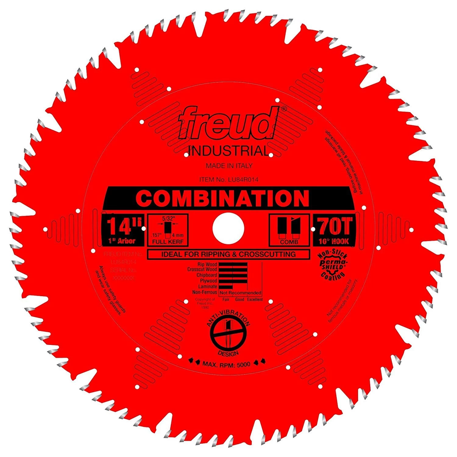 FREUD SALE RED 14X70X1 Combination/Lame Combinee Rouge 14X60X1 - Premium Quality & Durability 3 FREUD SALE RED 14X70X1 COMBINATION/LAMECOMBINEE ROUGE 14X60X1