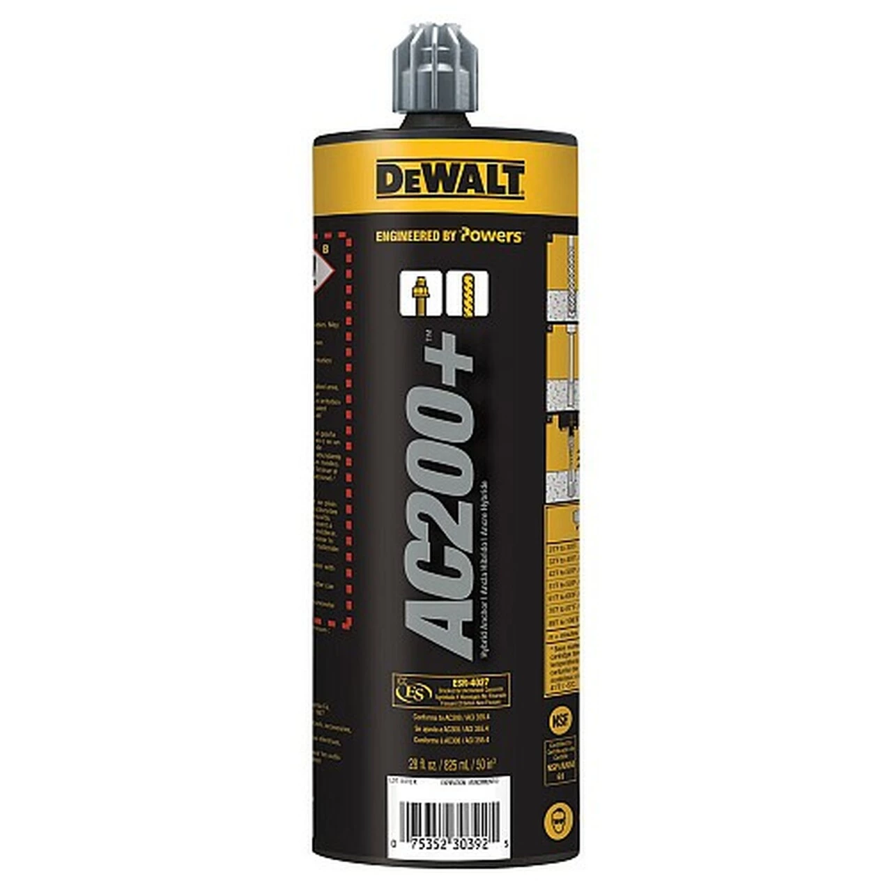DEWALT PFC1271150 - AC200+™ ACRYLIC INJECTION ADHESIVE ANCHORING SYSTEM POWER TOOLS 3 DEWALT PFC1271150 - AC200+™ ACRYLIC INJECTION ADHESIVE ANCHORING SYSTEM POWER TOOLS