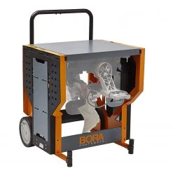 BORA Portamate PM-8000 Portacube STR Miter Saw Work Station, Orange/Black WOODWORKING