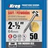 KREG TOOLS Kreg 2 1/2-Inch Pocket Screws No.8 Coarse, Washer
