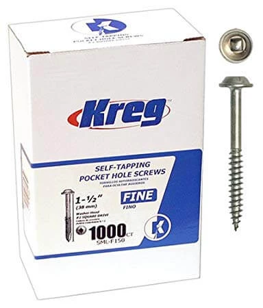 KREG TOOLS Kreg 1 1/4" Pocket Hole Screws -1000 3 KREG TOOLS Kreg 1 1/4" Pocket Hole Screws -1000