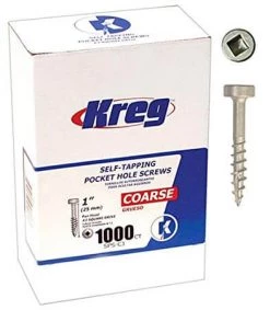 KREG TOOLS Kreg 1" Pocket Hole Screws (1000)