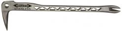 Stiletto SSCLW12-2 Stainless Steel Clawbar Nail Puller With Dimpler, 12"