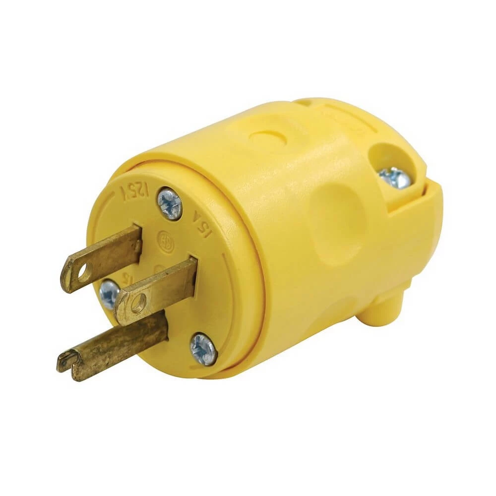 PRIME Yellow NEMA 5-15P Replacement Plug ACCESSORIES 3 PRIME Yellow NEMA 5-15P Replacement Plug ACCESSORIES