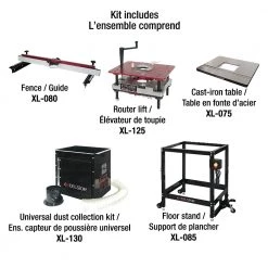 KING XL-200C - ROUTER TABLE KIT (XL-125, XL-075, XL-130, XL-080 & XL-085) WHAT'S NEW
