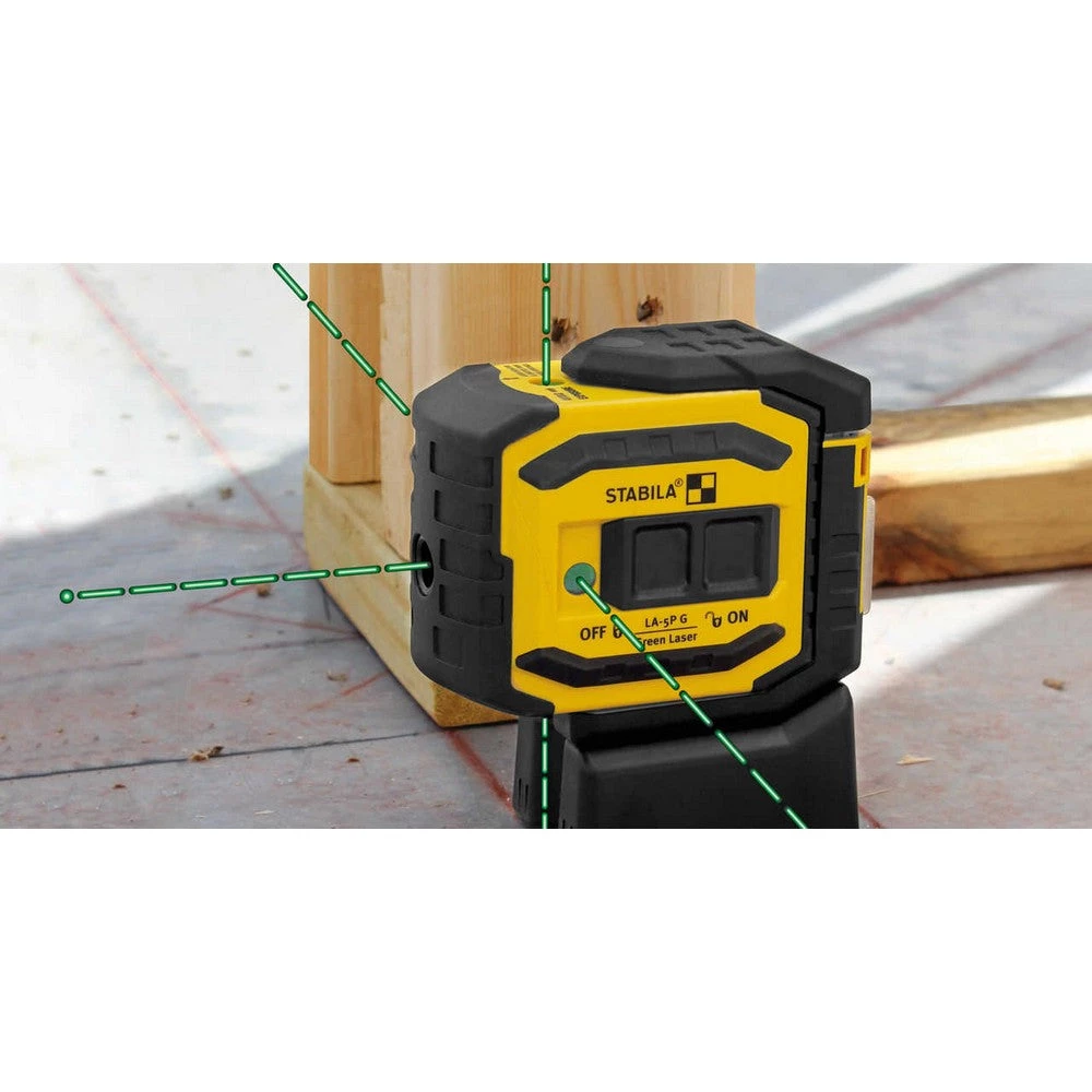 Stabila LA-5P G Self-leveling, 5-Point/Dot GREENBEAM Laser SALE 5 Stabila LA-5P G Self-leveling, 5-Point/Dot GREENBEAM Laser SALE