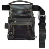 SiteGear 10113-TSB - 10-Pocket Carpenter's Leather Nail & Tool Bag With Belt SALE