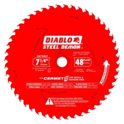 FREUD CUTTING ACCESSORIES Diablo D0748CF STEEL DEMON 7 1/4 Inch 48 Teeth Metal And Stainless Steel Cutting Saw Blade