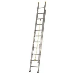 Featherlite 3224D - 24 Ft Aluminum Extension Ladder, 300 Lb Load Capacity, Type IA