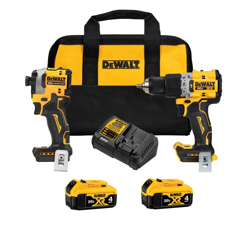 POWER TOOLS DEWALT DCK2050M2 - 20-Volt MAX XR Hammer Drill And ATOMIC Impact Driver Combo Kit (2-Tool) With Two 4 Ah Batteries, Charger And Bag 3 POWER TOOLS DEWALT DCK2050M2 - 20-Volt MAX XR Hammer Drill And ATOMIC Impact Driver Combo Kit (2-Tool) With Two 4 Ah Batteries, Charger And Bag