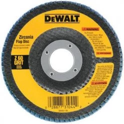 DEWALT DW8309 4-1/2-Inch X 7/8-Inch 80 Grit Zirconia Angle Grinder Flap Disc ACCESSORIES